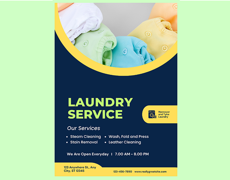 Poster Design 2: "Laundry Service"