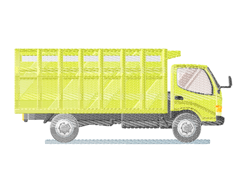 Embroidery Digitized Lorry