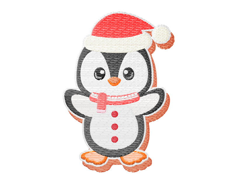 Embroidery Digitized Penguin