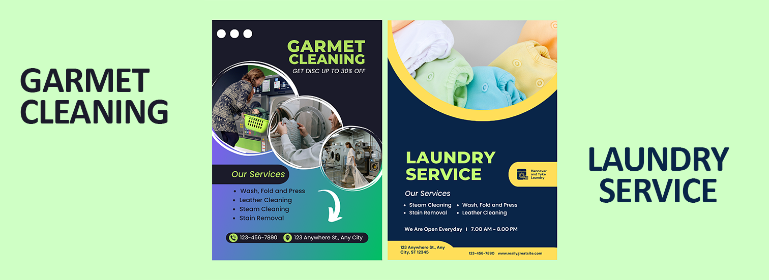 Laundry Service Poster Designs