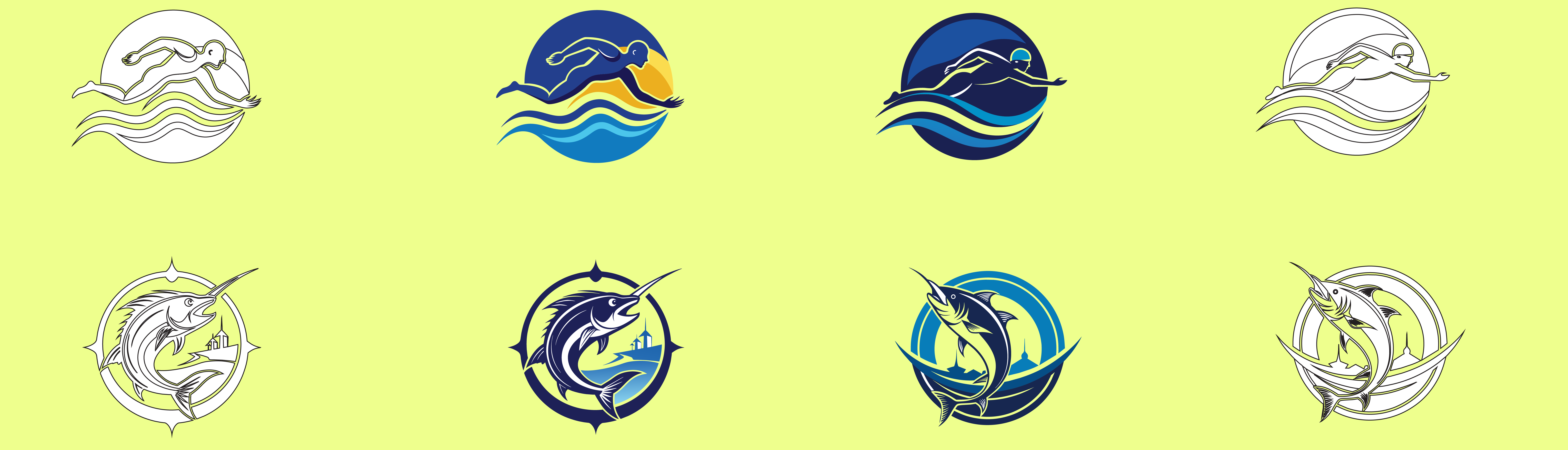 Water Theme Logos