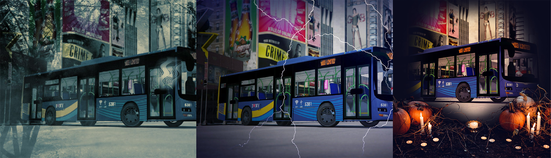 City Bus Photoshop Project